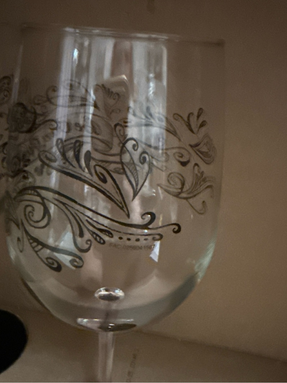 Disney Parks Beauty and the Beast Lumiere Be Our Guest Chalk Wine Glass Set of 2 - Picture 4 of 9
